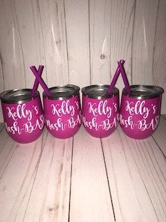 Bachelorette Party Tumblers, Nash Bash Tumbler, Bridal Party Wine Cup,  Bridal PARTY, Pool Party, Bridesmaid Proposal, Custom Tumbler