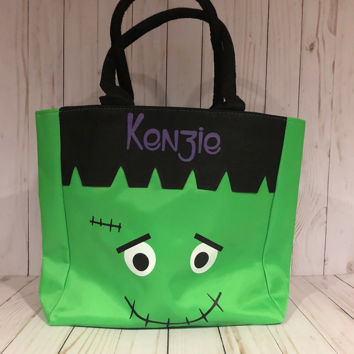 Trick or Treat Bag, Personalized Halloween Bag, Kids Halloween Bag, Large Candy Bag, Halloween Bucket, Halloween Candy Bag Character Tote