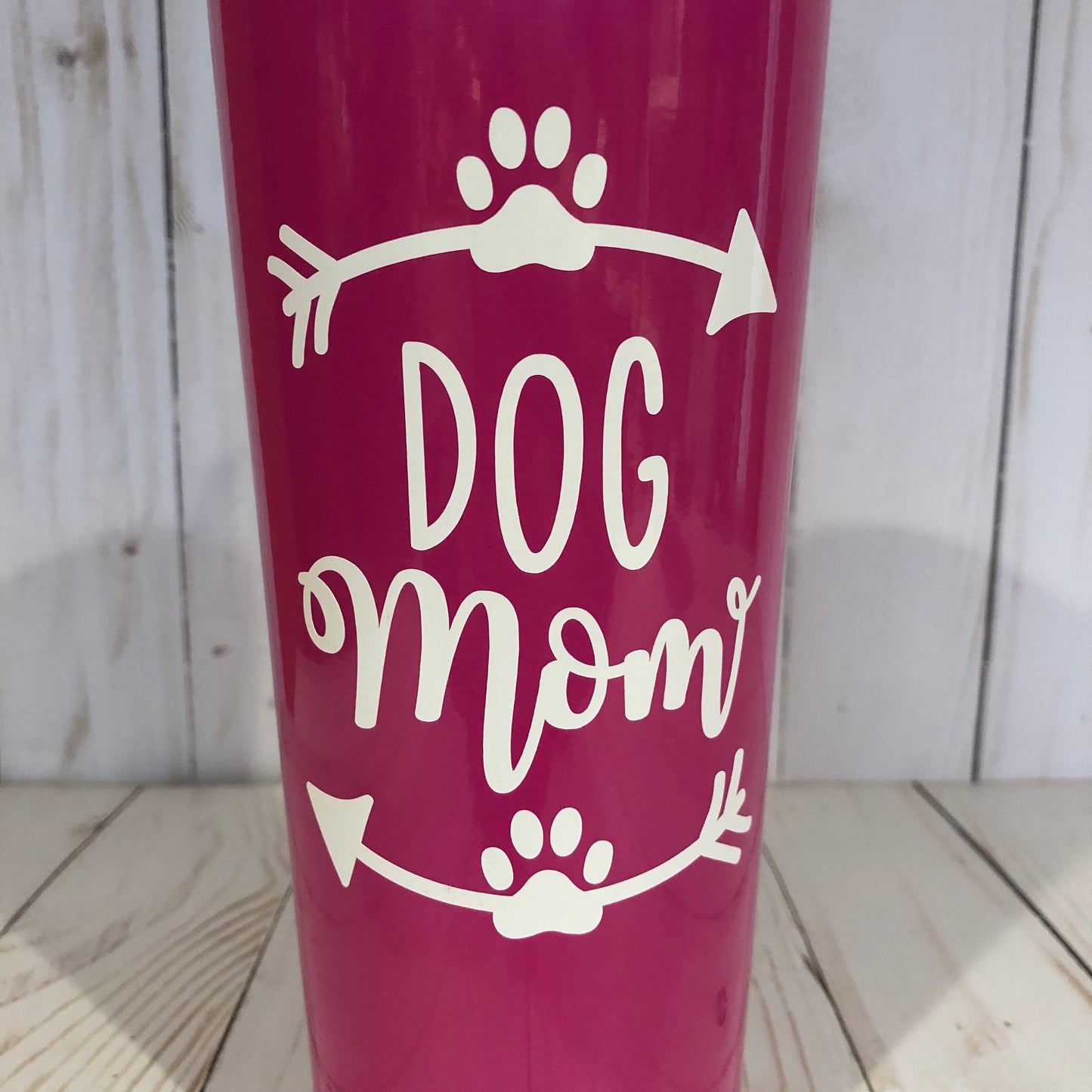 Dog Mom Tumbler with Straw, Dog Lover Water Cup, New Dog Christmas Gift, Dog Mom Water Bottle, Stainless Steel for Hot and Cold, Pet Tumbler