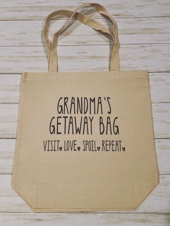 Gift for Grandma, Grandma Birthday Gift, Personalized Bag for Grandma, Mothers Day Gift, Grandma Canvas Tote, Grandma Christmas Gift