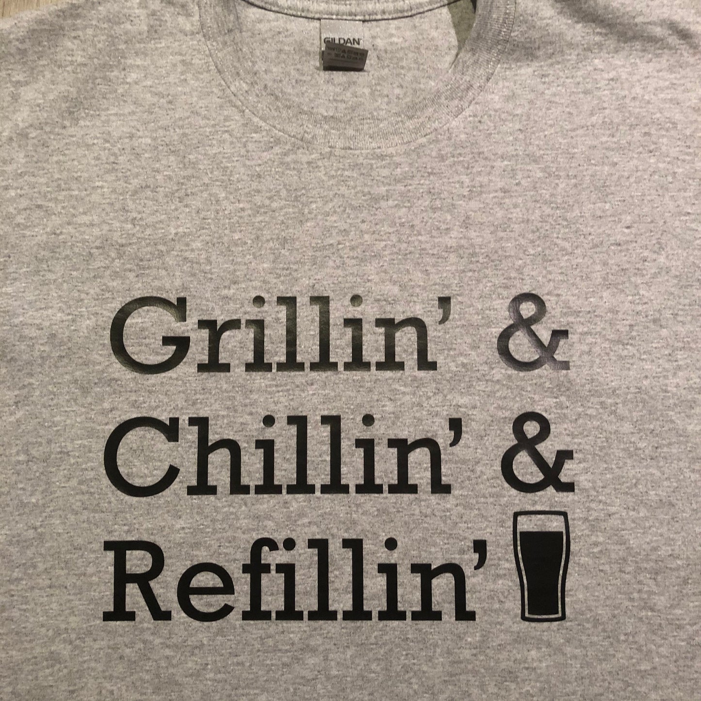 Funny Shirt for Men, Grilling Gift, Funny Husband Shirt, Gift for Dad, Grill Master Shirt, Chilling Grilling Refillin Shirt, Beer Lover Gift