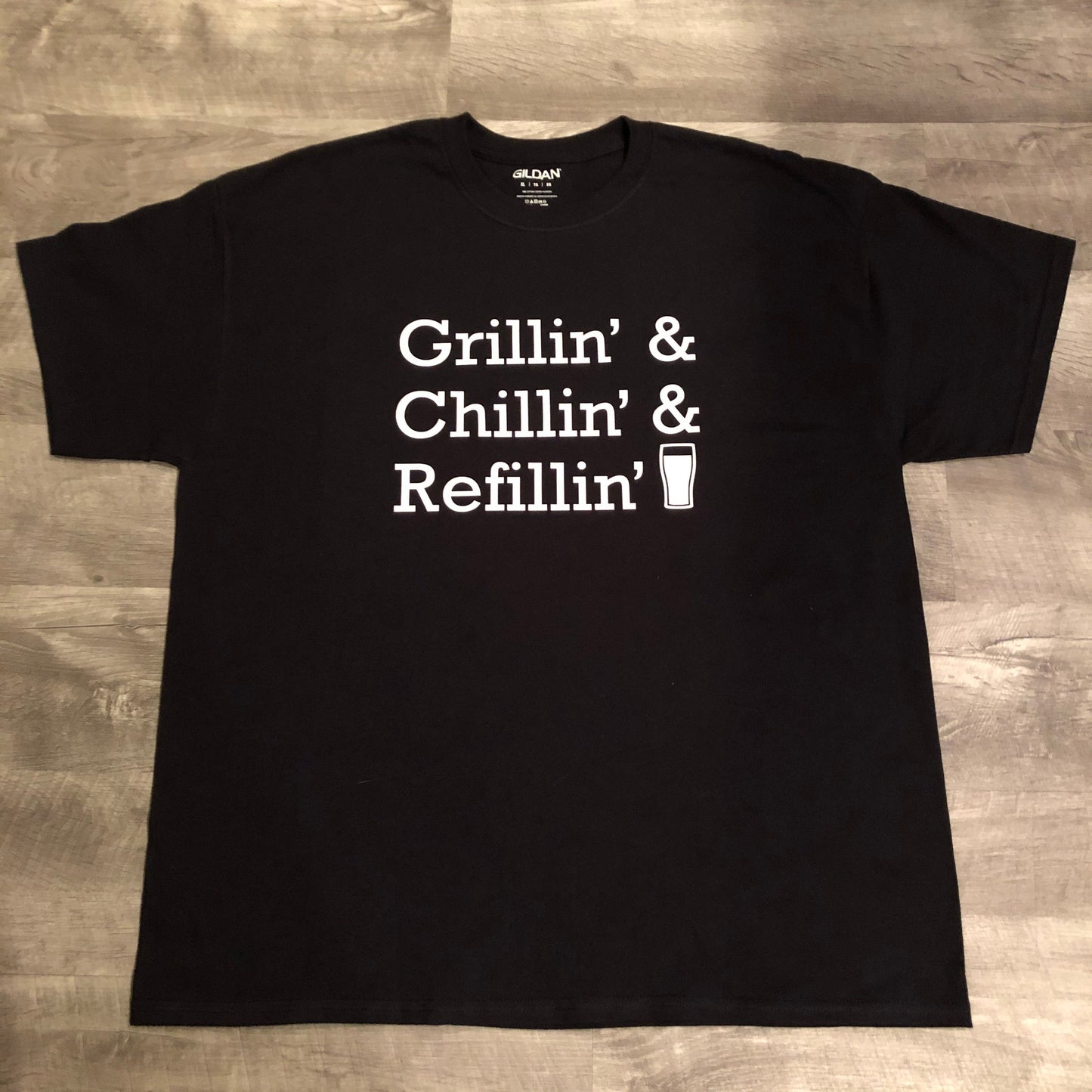 Funny Shirt for Men, Grilling Gift, Funny Husband Shirt, Gift for Dad, Grill Master Shirt, Chilling Grilling Refillin Shirt, Beer Lover Gift