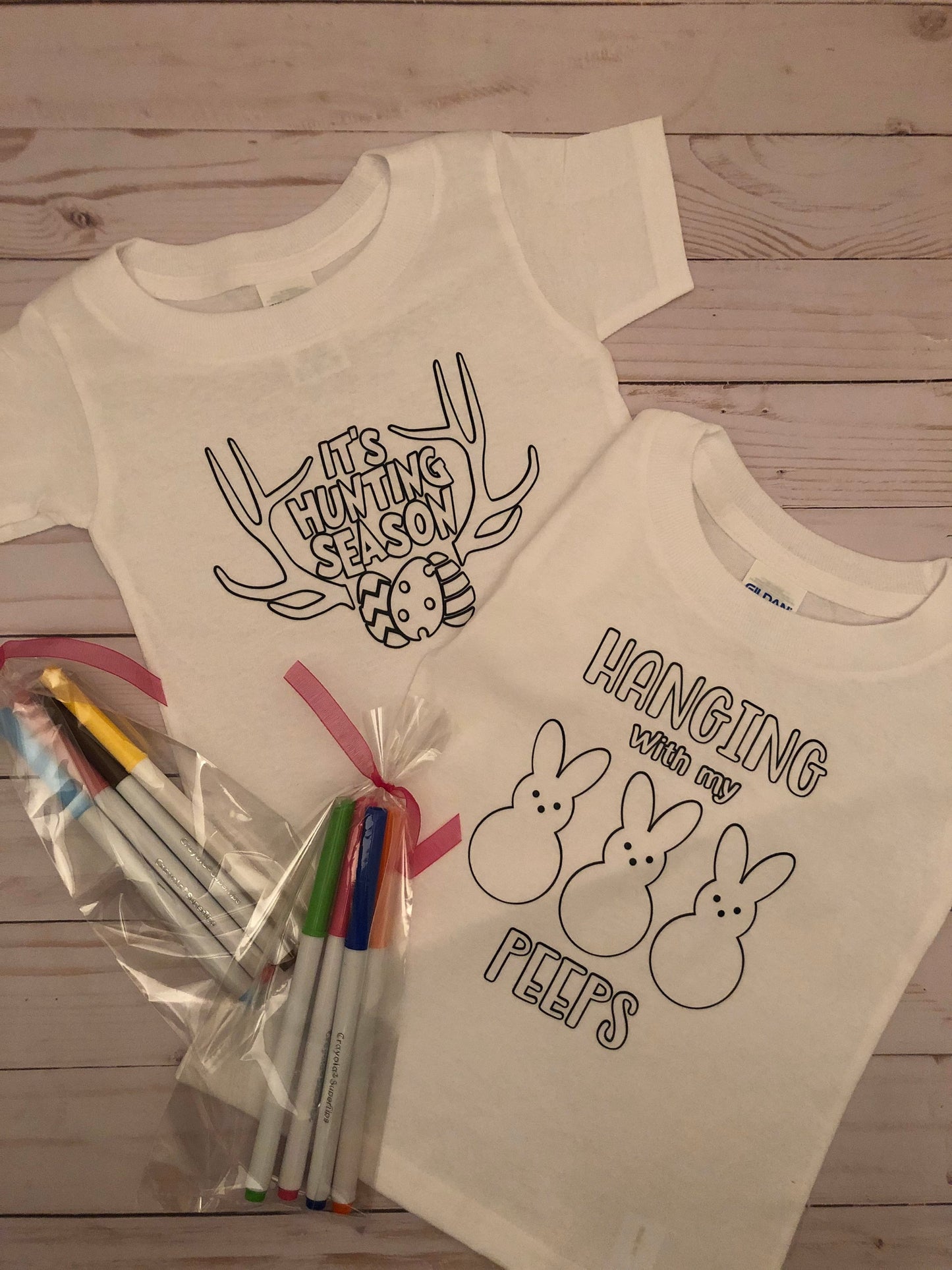 Easter Coloring Shirt, Coloring Page T-Shirt, Hanging with my PEEPS Shirt, Boy Easter Shirt, Girl Easter Shirt, Easter Gift, Coloring TShirt