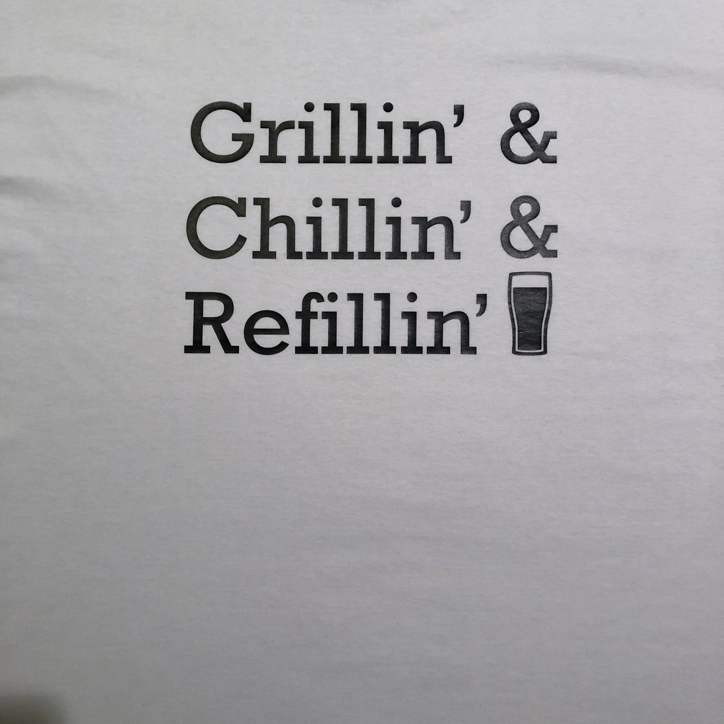 Funny Shirt for Men, Grilling Gift, Funny Husband Shirt, Gift for Dad, Grill Master Shirt, Chilling Grilling Refillin Shirt, Beer Lover Gift