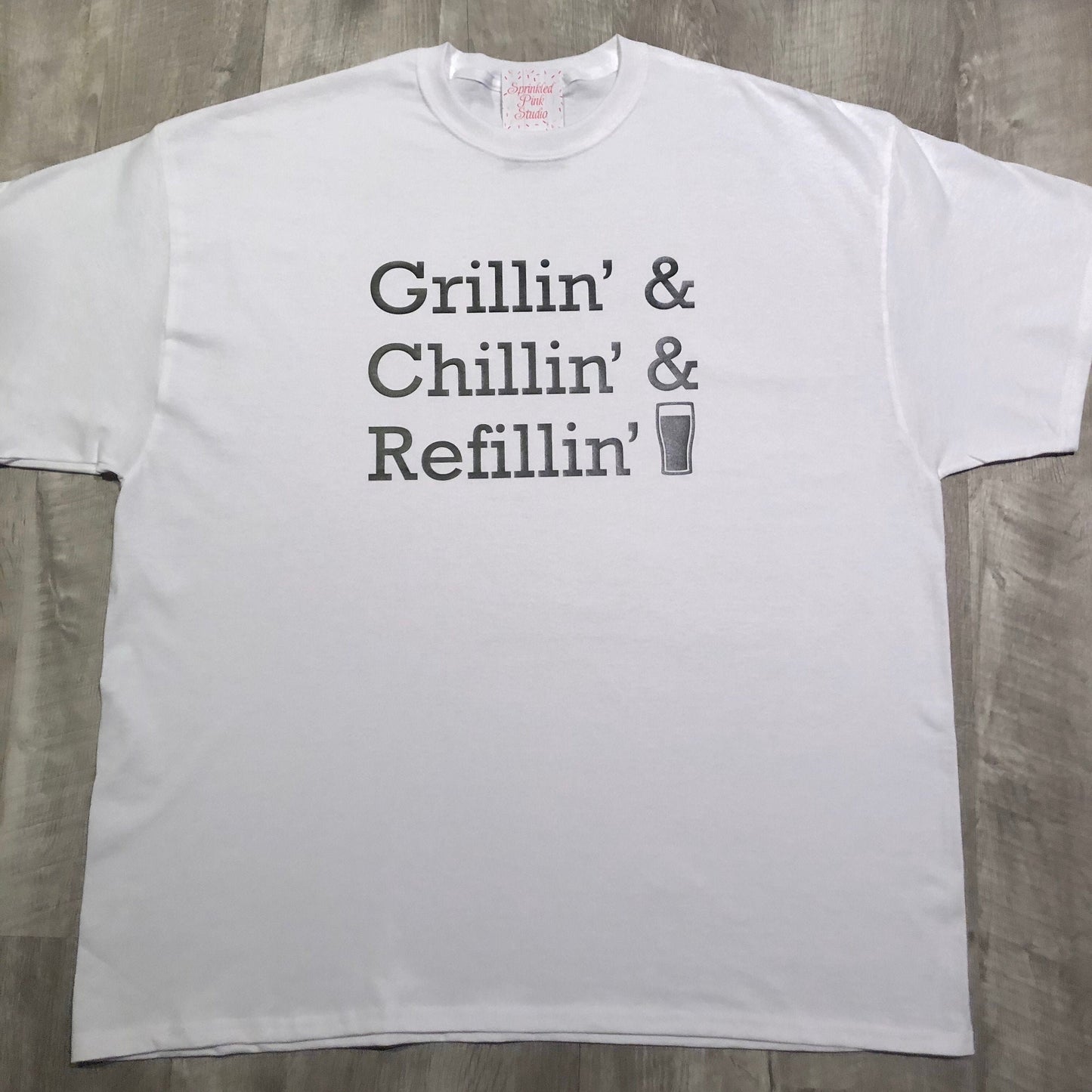 Funny Shirt for Men, Grilling Gift, Funny Husband Shirt, Gift for Dad, Grill Master Shirt, Chilling Grilling Refillin Shirt, Beer Lover Gift