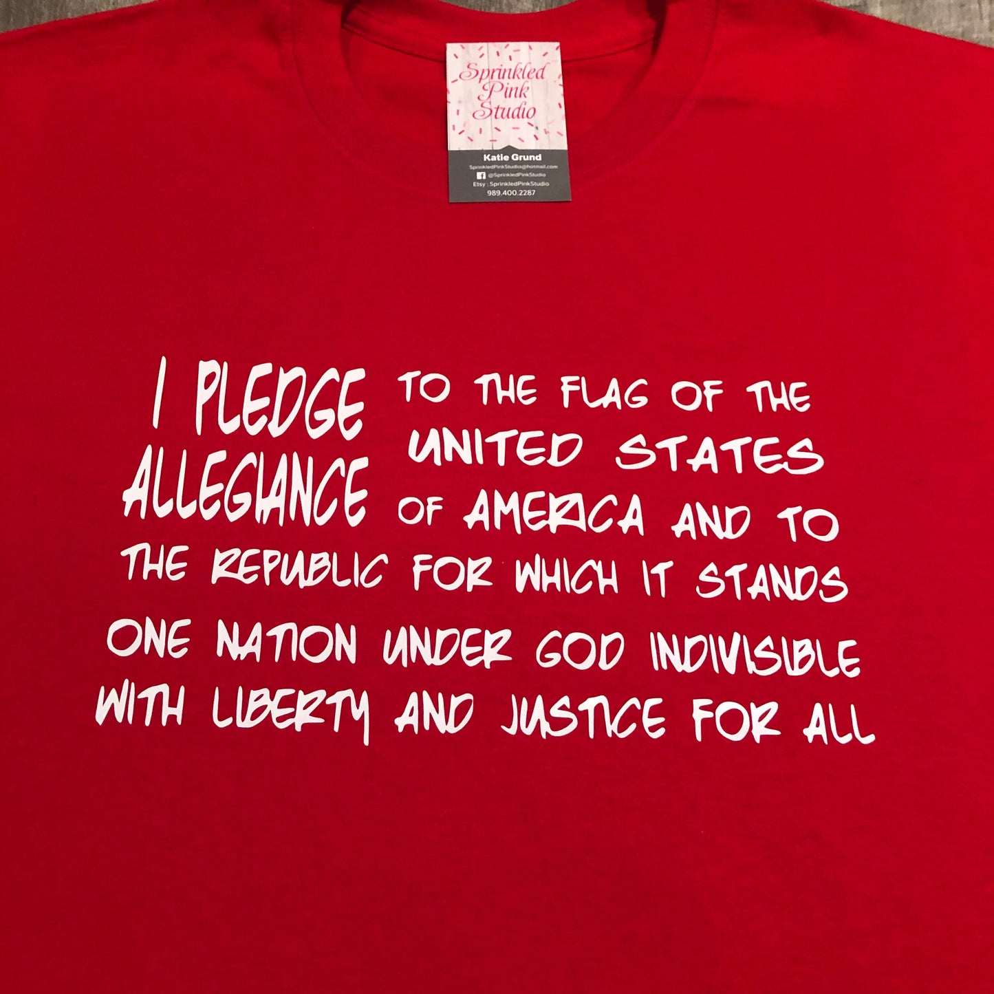 Pledge of Allegiance Shirt, I Pledge of Allegiance to the Flag, Patriotic Shirt, USA, The Pledge Tee, Flag Shirt, God Bless America Shirt