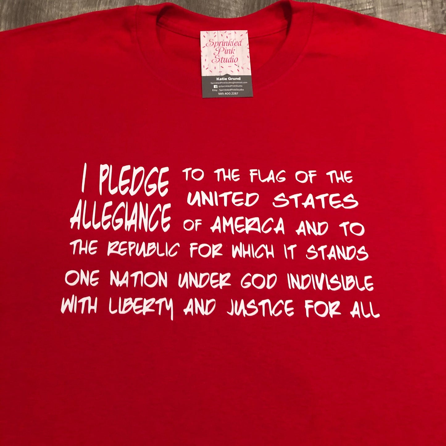 Pledge of Allegiance Shirt, I Pledge of Allegiance to the Flag, Patriotic Shirt, USA, The Pledge Tee, Flag Shirt, God Bless America Shirt