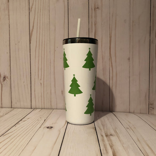 Christmas Tumbler, Holiday Tumbler, Personalized Christmas Cup, Christmas Tree Tumbler, Christmas Cup with Lid, Christmas GIFT for Her