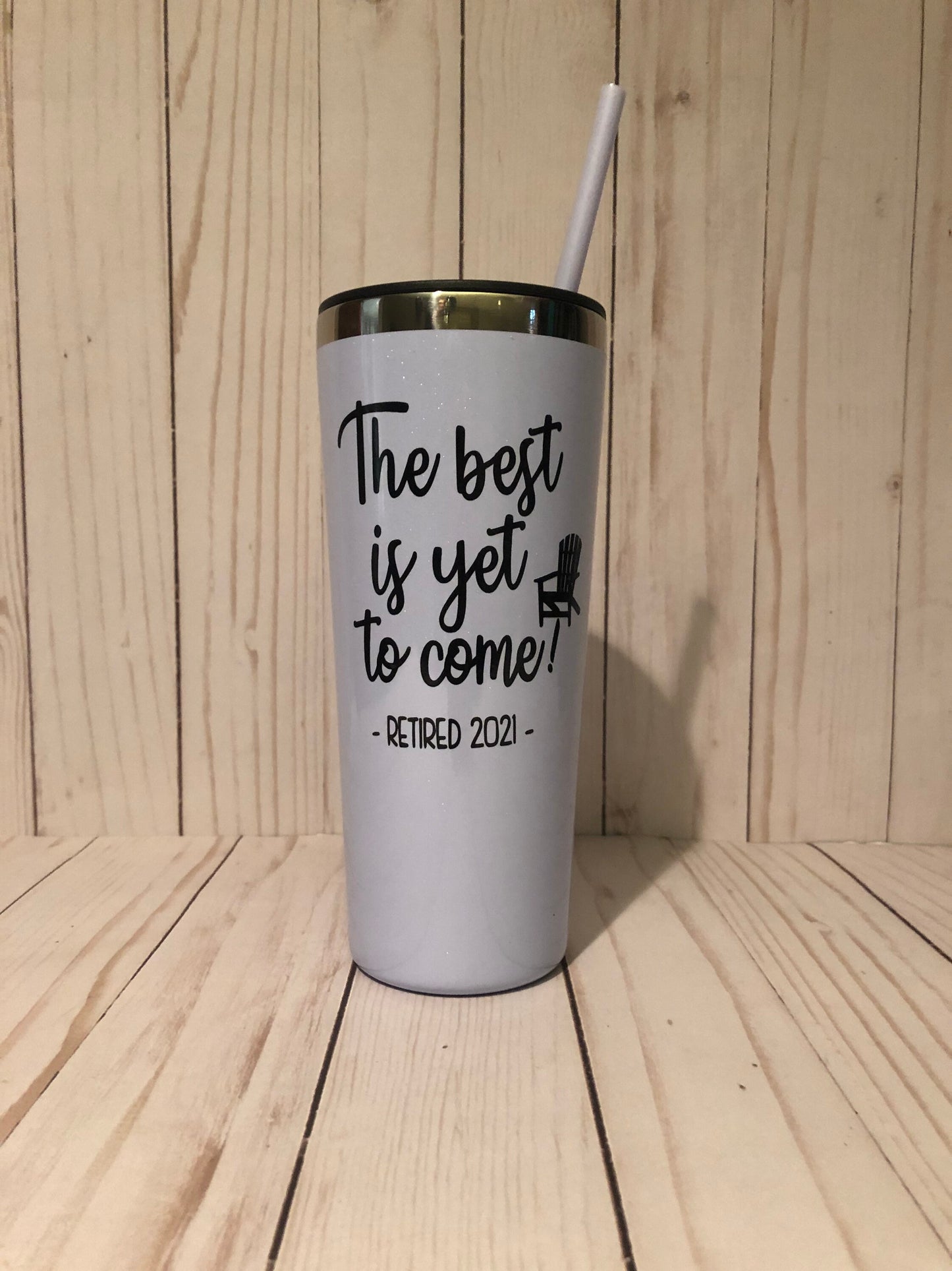 Retirement Gift for Women The best is yet to come insulated coffee mug, Coworker Farewell Travel Tumbler, 22oz hot cold personalized Cup