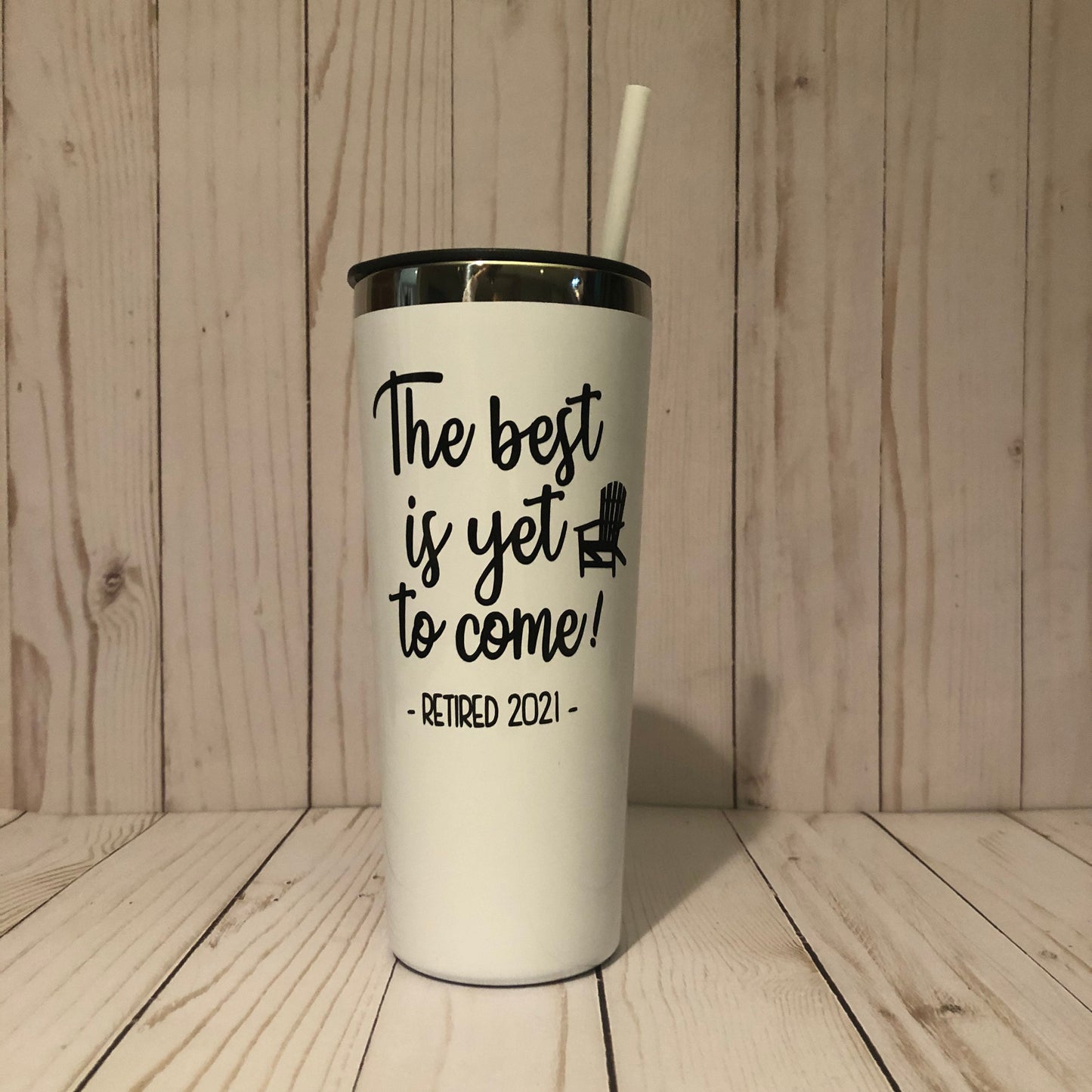 Retirement Gift for Women The best is yet to come insulated coffee mug, Coworker Farewell Travel Tumbler, 22oz hot cold personalized Cup