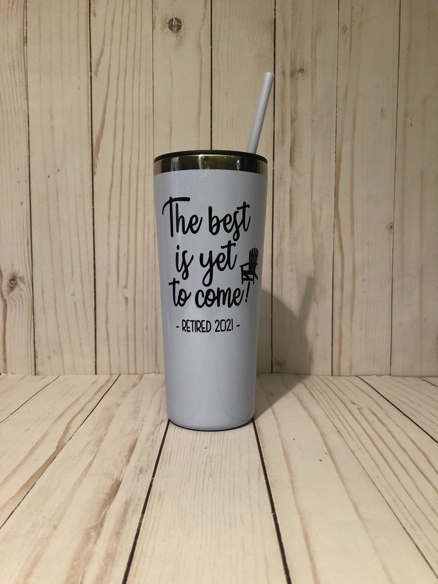 Retirement Gift for Women The best is yet to come insulated coffee mug, Coworker Farewell Travel Tumbler, 22oz hot cold personalized Cup