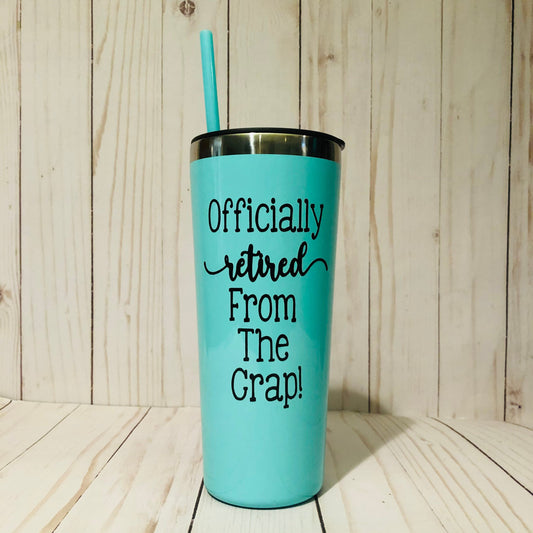 Retirement Gifts for Women, Funny Retirement, Retired Wine Glass, Retirement 22oz Tumbler, TEACHER Retirement Present, Retirement Gift Mom