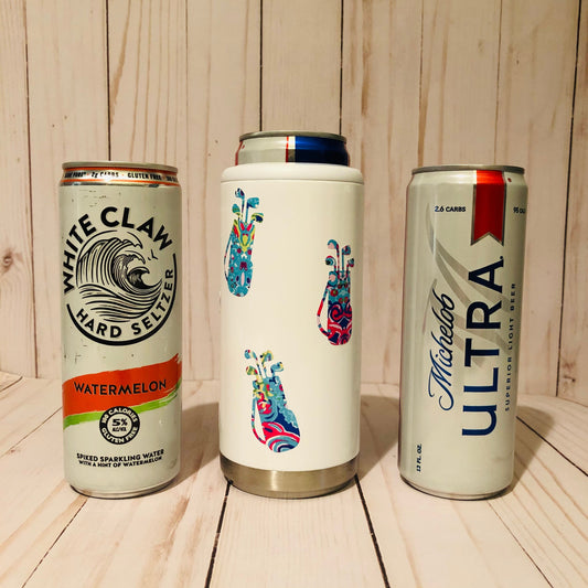 Golf Gift for Women, Seltzer Can Cooler, Personalized Skinny Can Cooler, Personalized Seltzer Holder, Golf Can Cooler, Golf Lover Gift