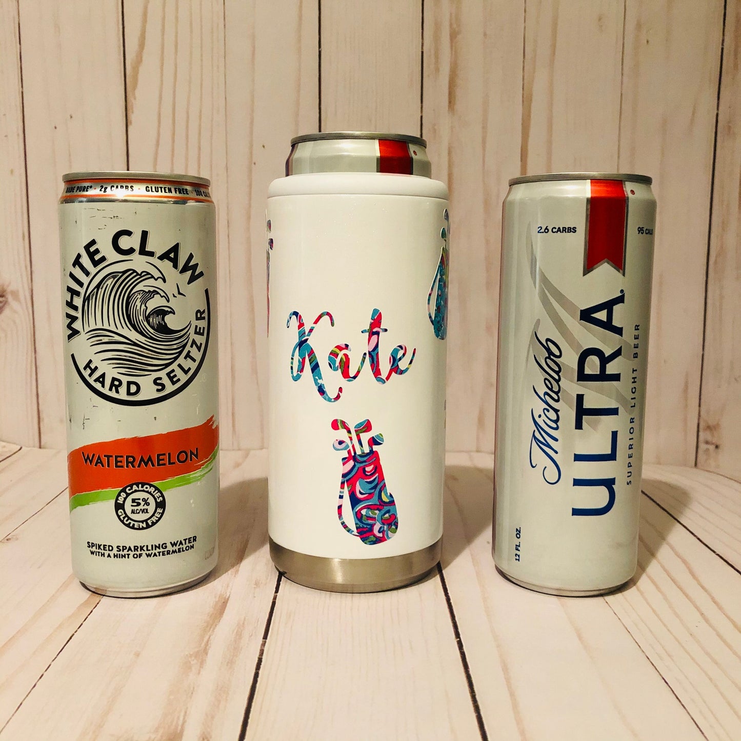 Golf Gift for Women, Seltzer Can Cooler, Personalized Skinny Can Cooler, Personalized Seltzer Holder, Golf Can Cooler, Golf Lover Gift