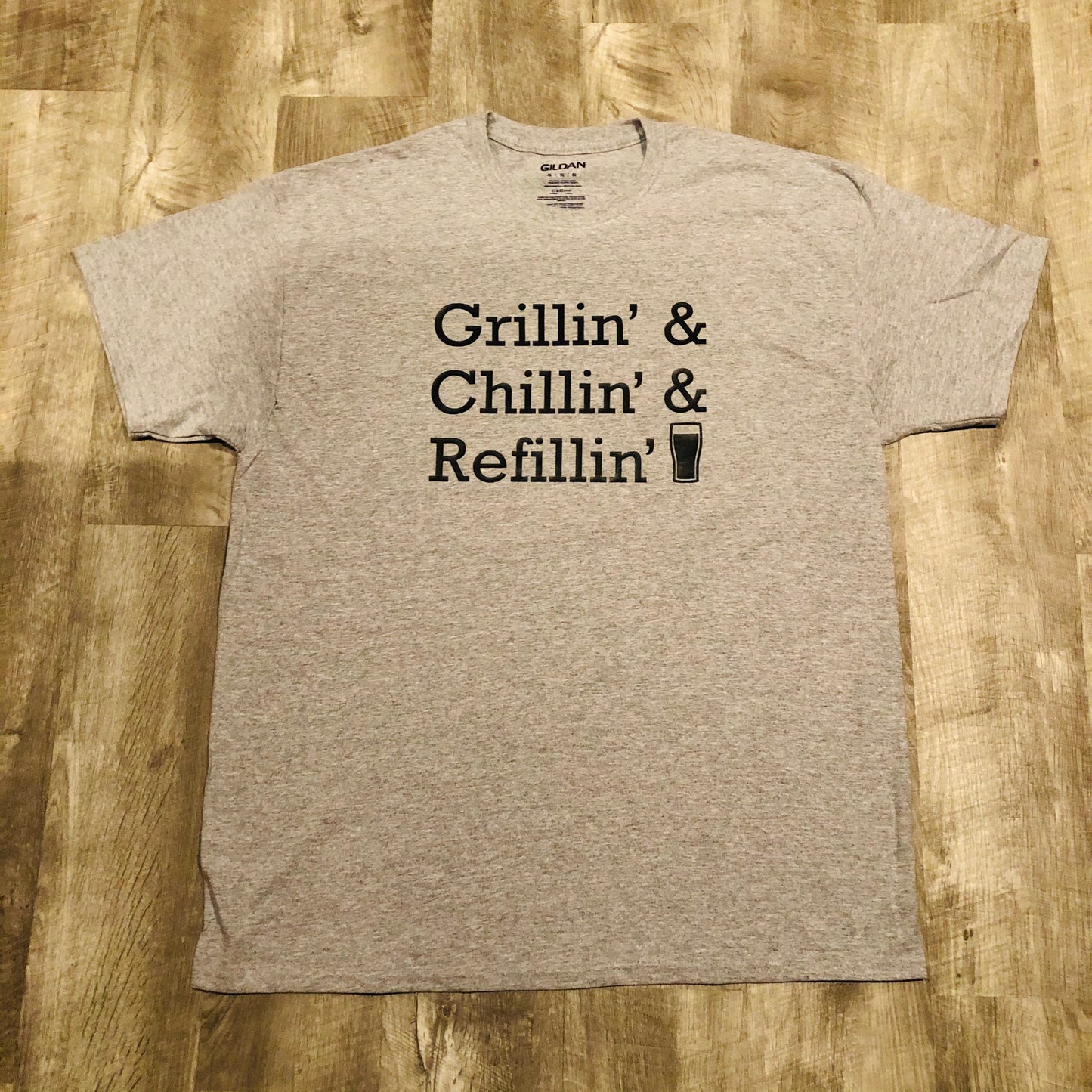 Funny Shirt for Men, Grilling Gift, Funny Husband Shirt, Gift for Dad, Grill Master Shirt, Chilling Grilling Refillin Shirt, Beer Lover Gift