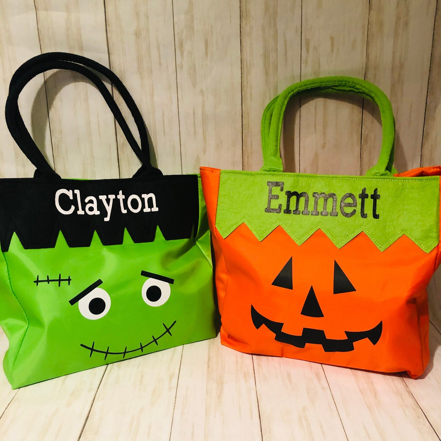 Trick or Treat Bag, Personalized Halloween Bag, Kids Halloween Bag, Large Candy Bag, Halloween Bucket, Halloween Candy Bag Character Tote