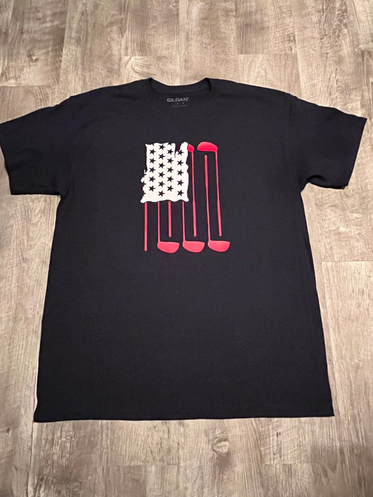 Golf American Flag, Golf Gifts, Golf Birthday, Golf Clothes, Gift for Men, Father's Day Gift, Golf Shirt for Men, Golf Lovers Tee Shirt