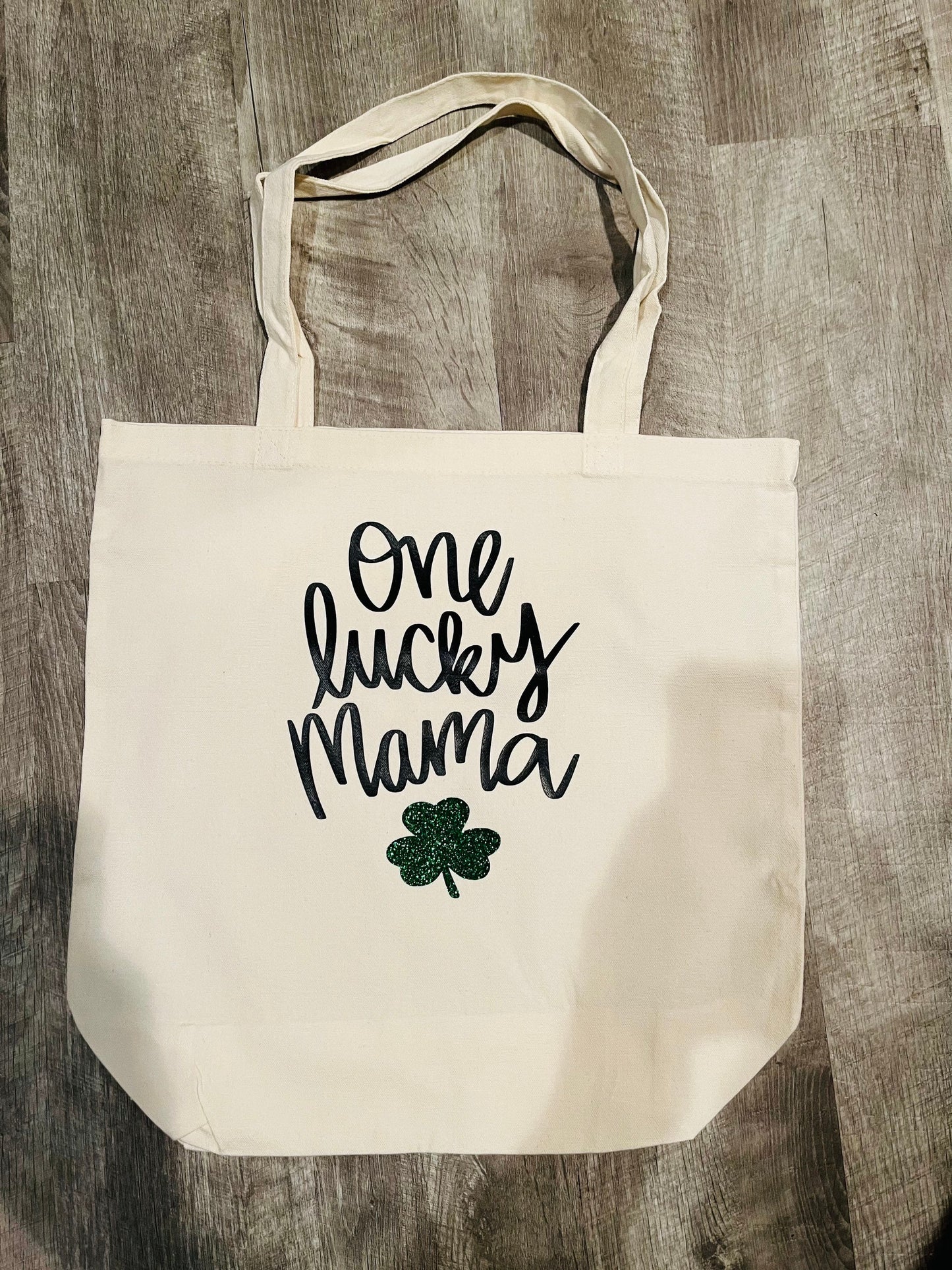 Lucky Mama, Mama Tote Bag, St. Patricks Day Gift, Mothers Day Gift, St. Patricks Day Tote Bag, Gift for Mom, Lucky Mama Tote, Canvas Tote