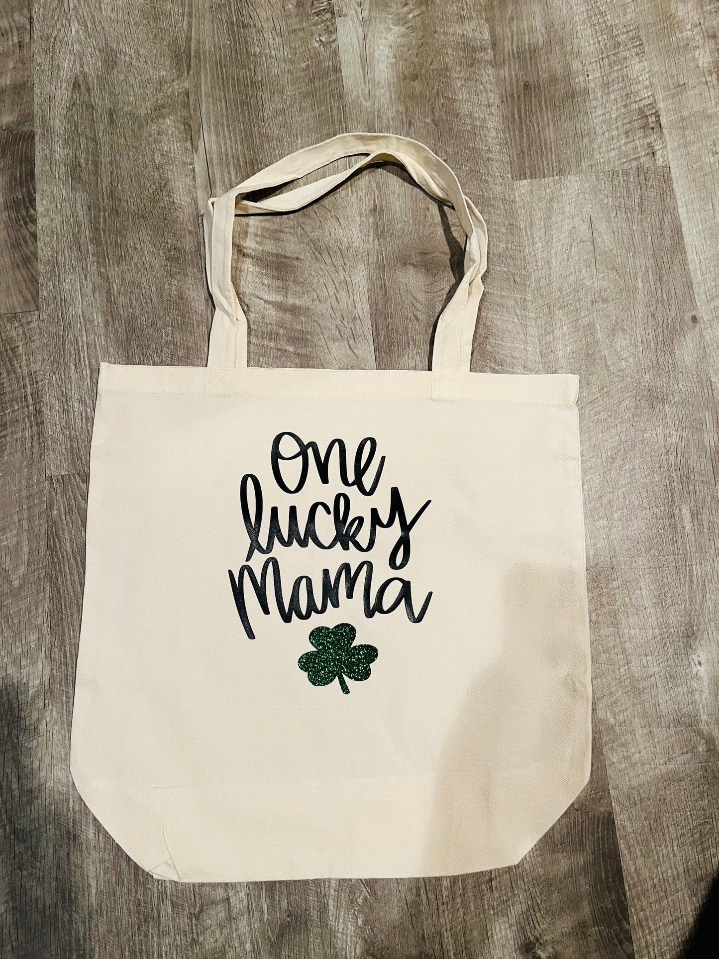 Lucky Mama, Mama Tote Bag, St. Patricks Day Gift, Mothers Day Gift, St. Patricks Day Tote Bag, Gift for Mom, Lucky Mama Tote, Canvas Tote