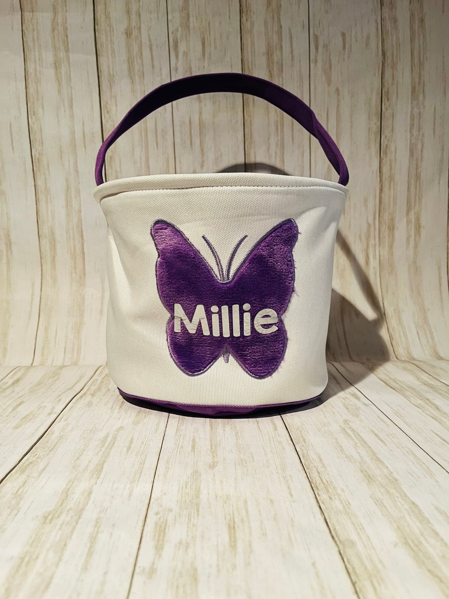 Personalized Easter Basket, Kids Egg Hunt Bag, Personalized Bunny Basket, Bunny with Tail, EASTER Bunny, Easter, Monogram Easter