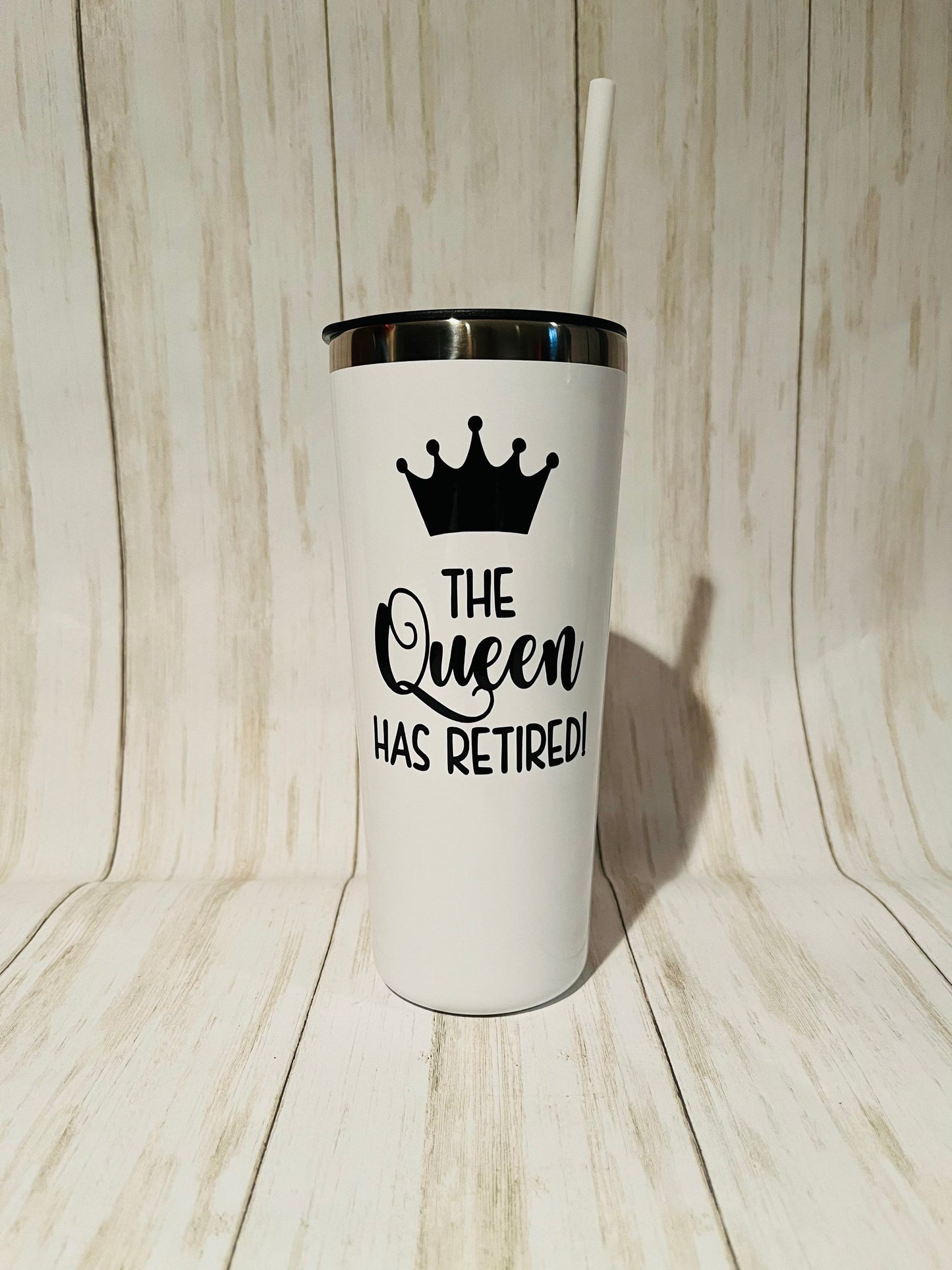 Retirement Gift for Women, Retirement Tumbler, The Queen Has Retired Tumbler, Retirement 22oz Tumbler, TEACHER Retirement, Retired Gift Mom