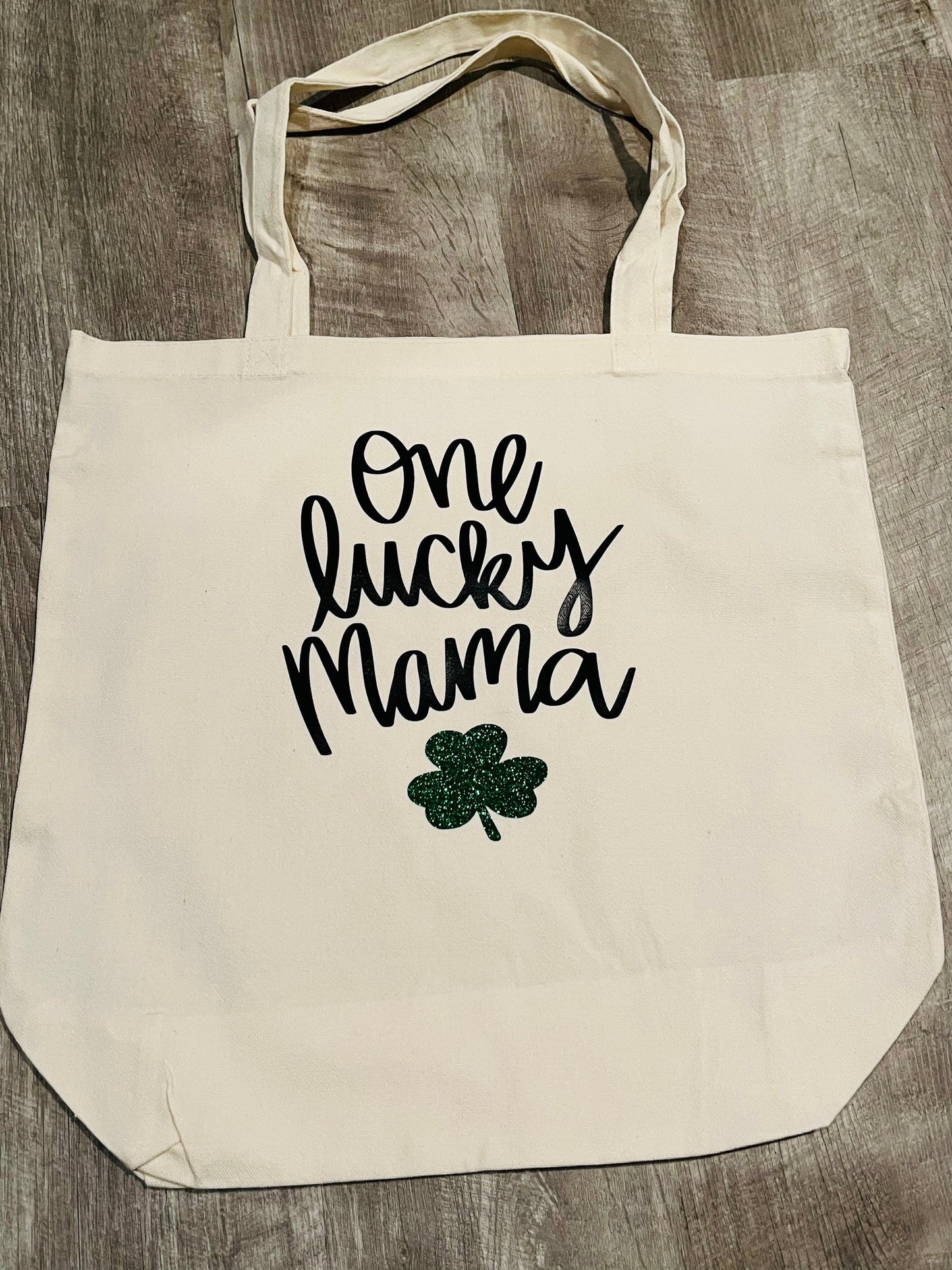 Lucky Mama, Mama Tote Bag, St. Patricks Day Gift, Mothers Day Gift, St. Patricks Day Tote Bag, Gift for Mom, Lucky Mama Tote, Canvas Tote