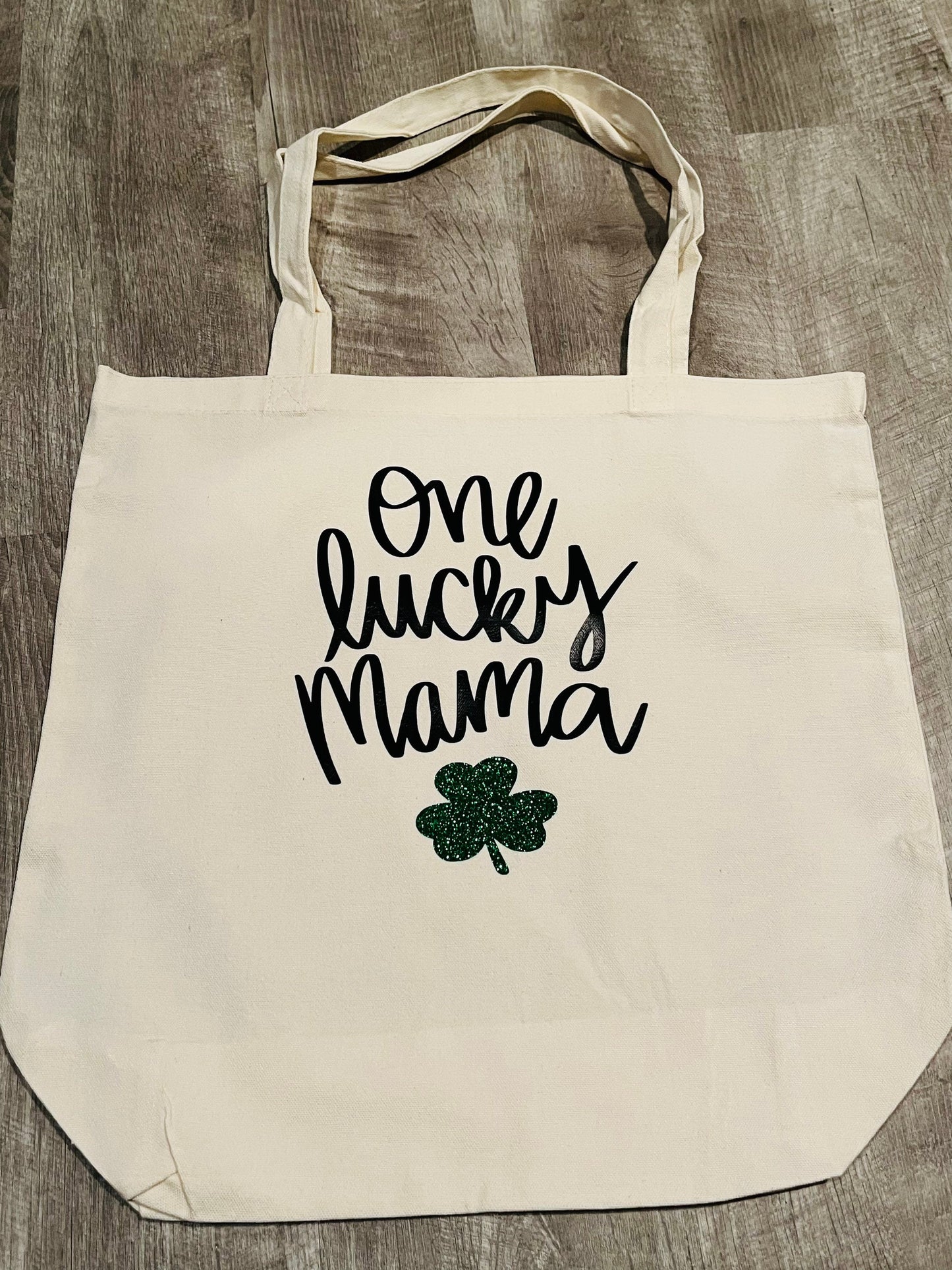 Lucky Mama, Mama Tote Bag, St. Patricks Day Gift, Mothers Day Gift, St. Patricks Day Tote Bag, Gift for Mom, Lucky Mama Tote, Canvas Tote