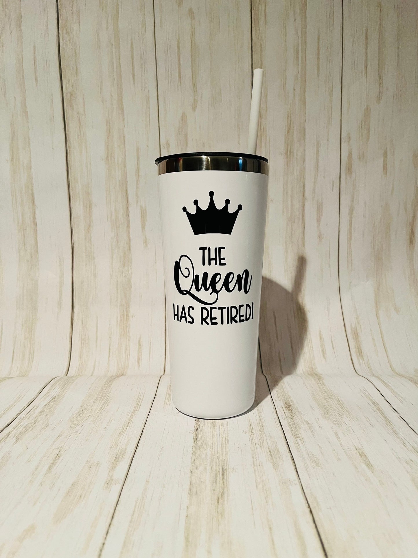 Retirement Gift for Women, Retirement Tumbler, The Queen Has Retired Tumbler, Retirement 22oz Tumbler, TEACHER Retirement, Retired Gift Mom