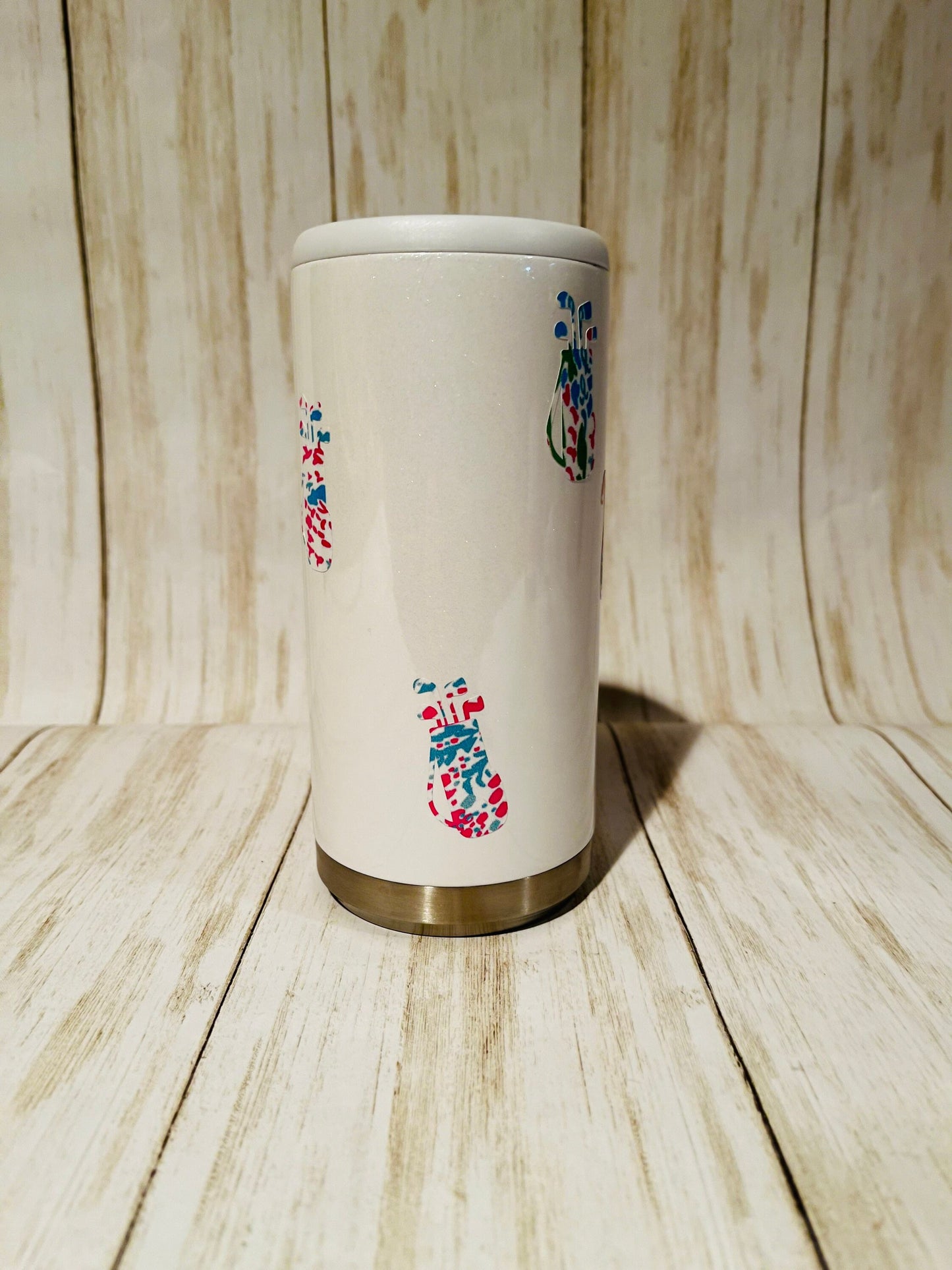 Golf Gift for Women, Seltzer Can Cooler, Personalized Skinny Can Cooler, Personalized Seltzer Holder, Golf Can Cooler, Golf Lover Gift