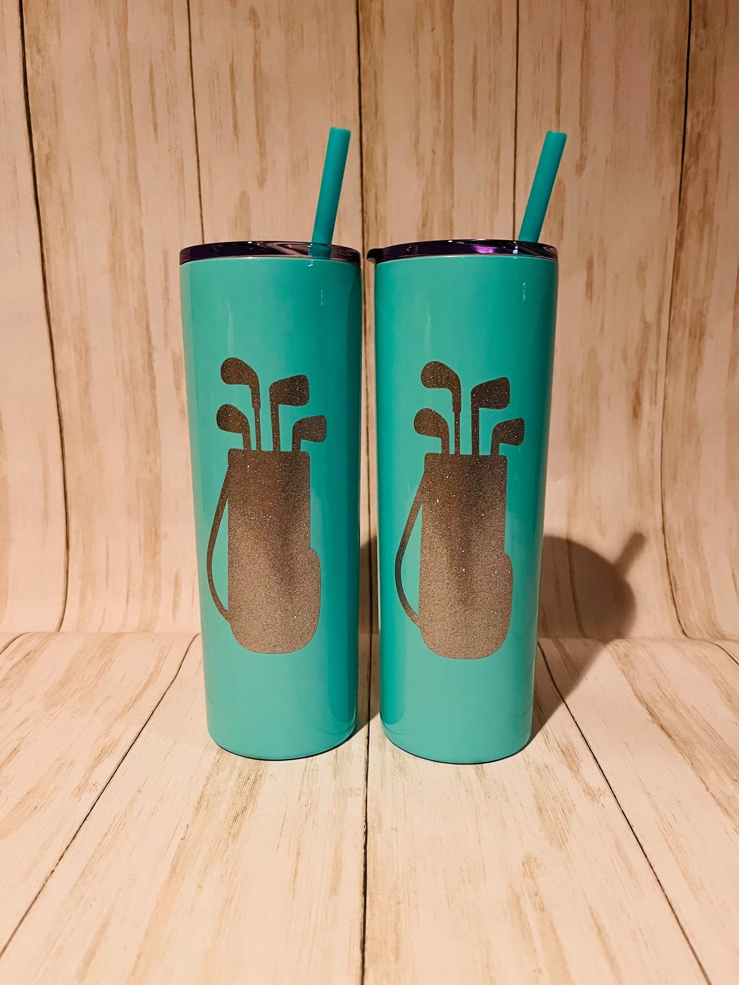 Golf Gift for Women, Golf Tumbler 20oz, Personalized Golf Tumbler, Iced Coffee Tumbler, Lilly Inspired Golf Cup, Golf Bag Tumbler