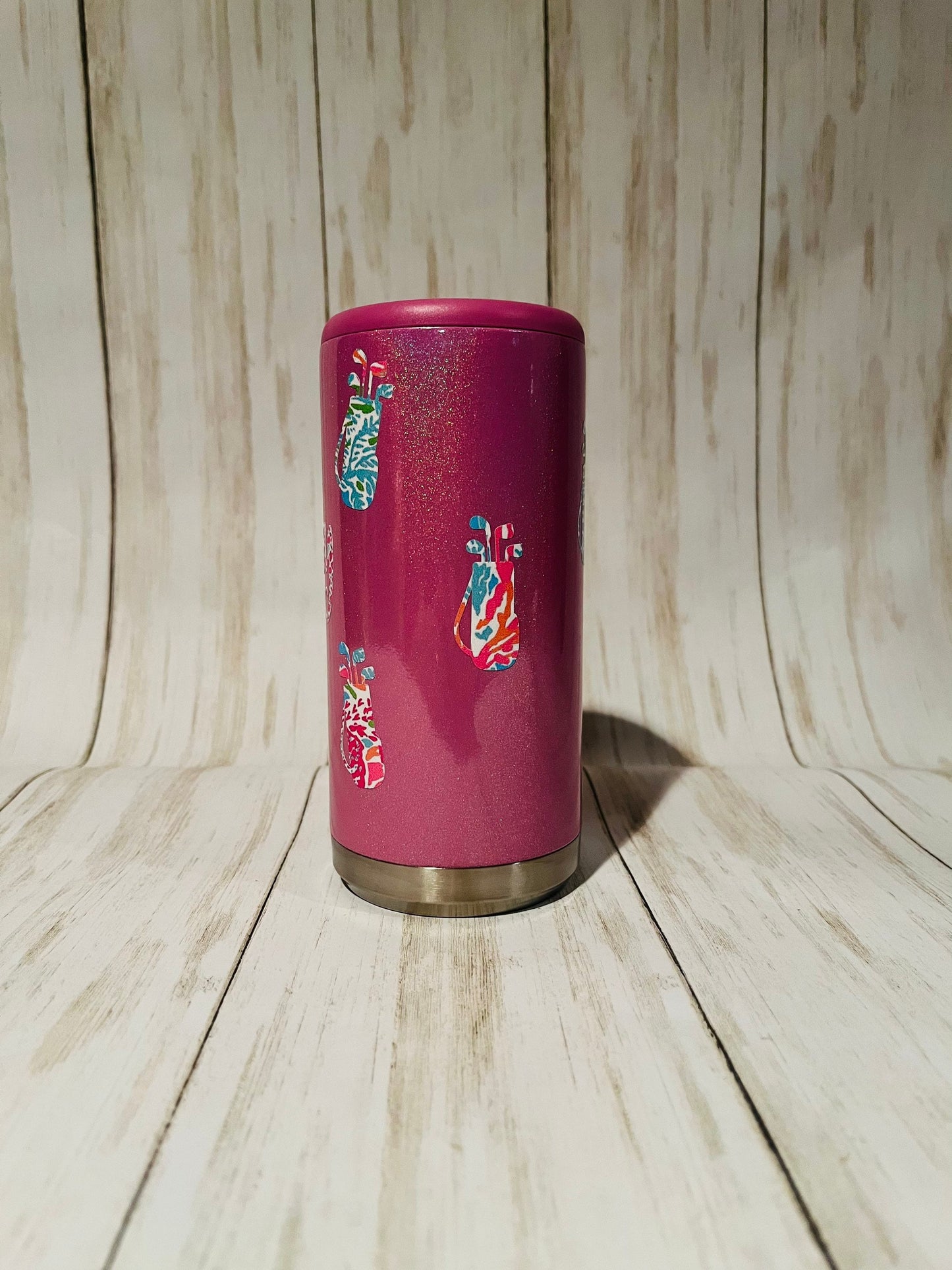 Golf Gift for Women, Seltzer Can Cooler, Personalized Skinny Can Cooler, Personalized Seltzer Holder, Golf Can Cooler, Golf Lover Gift