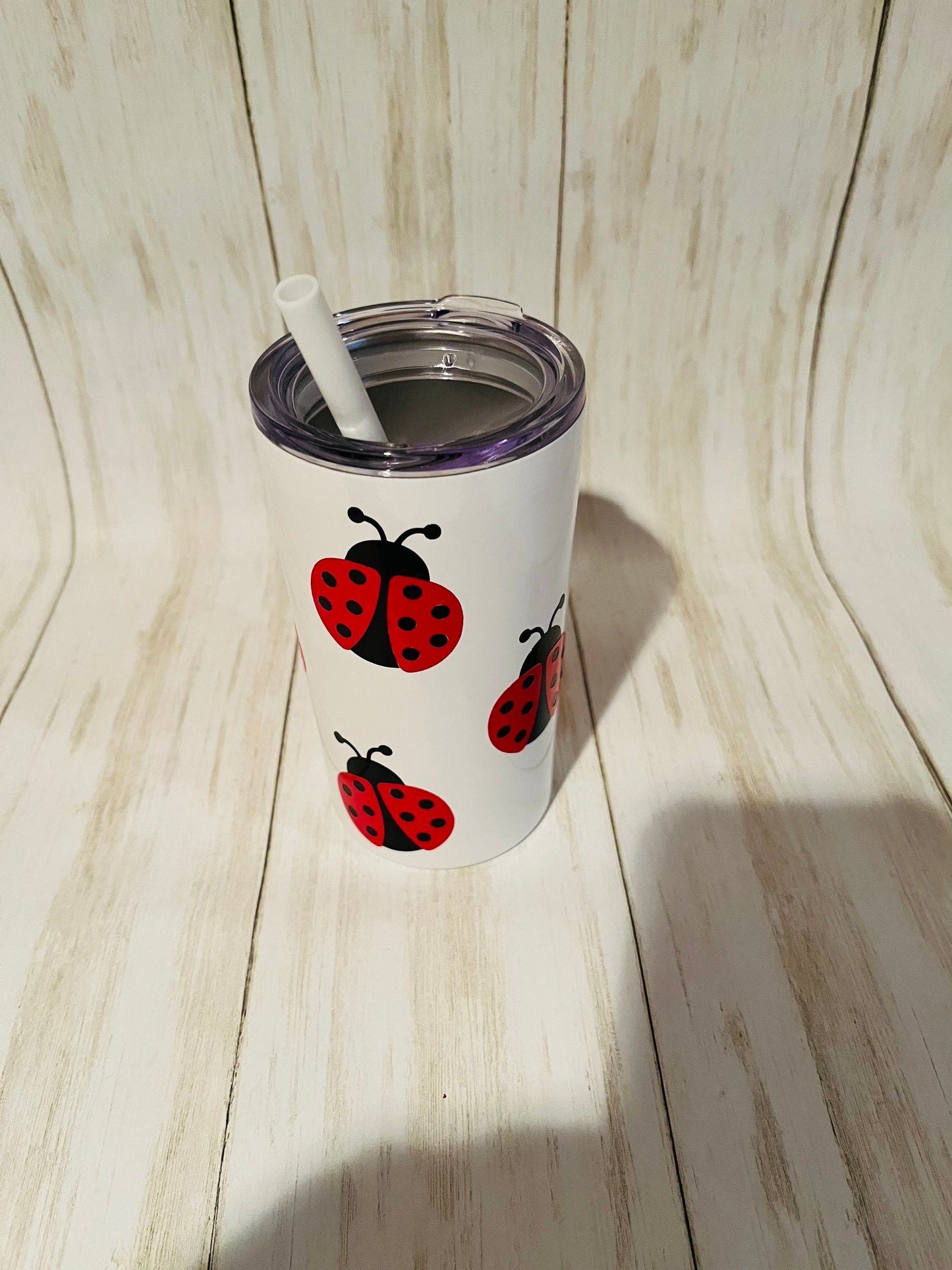 Personalized Water Bottle for Kids, Personalized Cups for Kids, Lady Bug Tumbler, Lady Bug Gifts, Lady Bug Gift,  Little Girl Gift Ideas