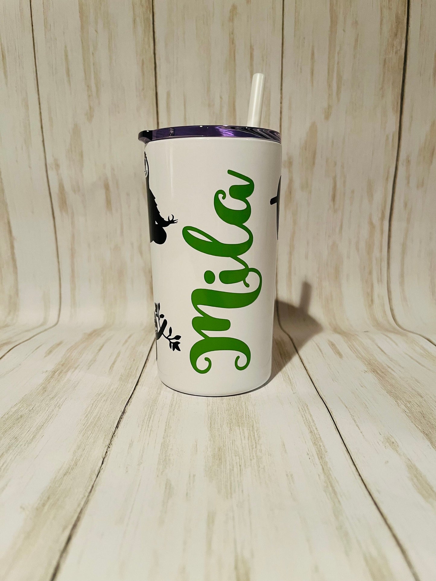 Sloth Gift for Kids, Personalized Sloth Tumbler Lid Straw, Sloth Party Decor, Sloth Birthday Party Cup, Sloth Lover Jungle Theme Party