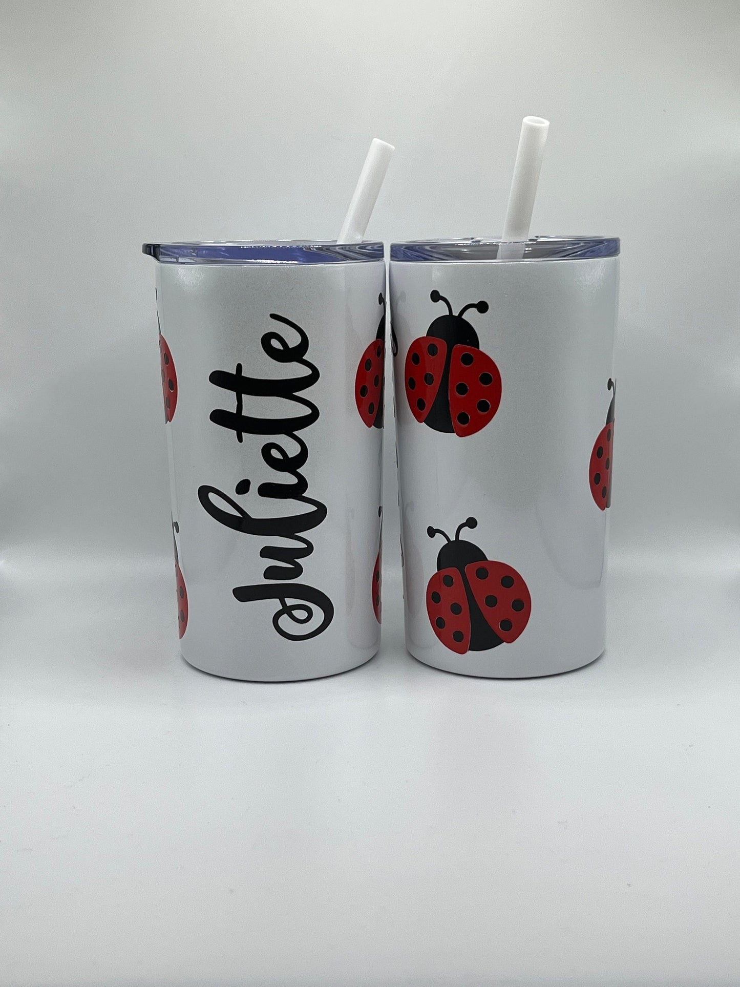 Personalized Water Bottle for Kids, Personalized Cups for Kids, Lady Bug Tumbler, Lady Bug Gifts, Lady Bug Gift,  Little Girl Gift Ideas