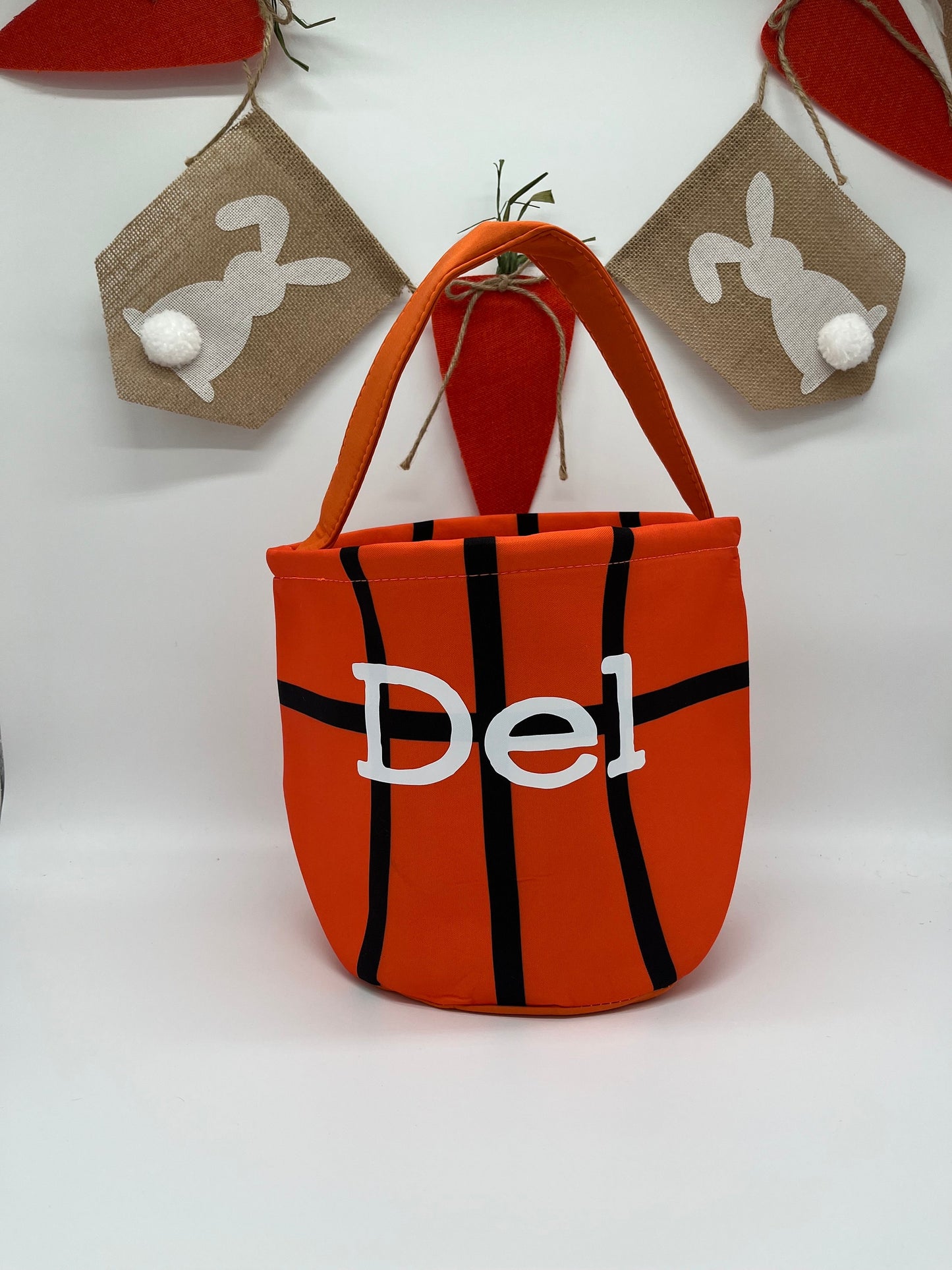 Trick or Treat Bag, Personalized Halloween Bag Sports, Kids Halloween Basket, Basketball Basket, Trunk or Treat Basket, Football Halloween